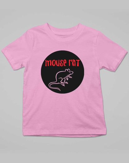 Mouse Rat Round Logo Kids T-Shirt 3-4 years / Pale Pink  - Off World Tees