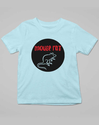 Mouse Rat Round Logo Kids T-Shirt 3-4 years / Sky Blue  - Off World Tees