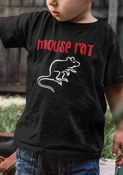 Mouse Rat Text Logo Kids T-Shirt  - Off World Tees