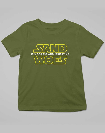 Sand Woes - Kids T-Shirt 3-4 years / Army  - Off World Tees