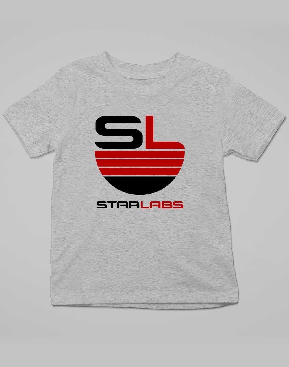 Star Labs Logo Kids T-Shirt 3-4 years / Grey Marl  - Off World Tees