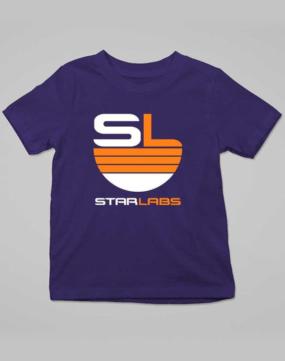 Star Labs Logo Kids T-Shirt 3-4 years / Navy  - Off World Tees