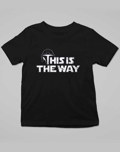 This is the Way - Kids T-Shirt 3-4 years / Deep Black  - Off World Tees