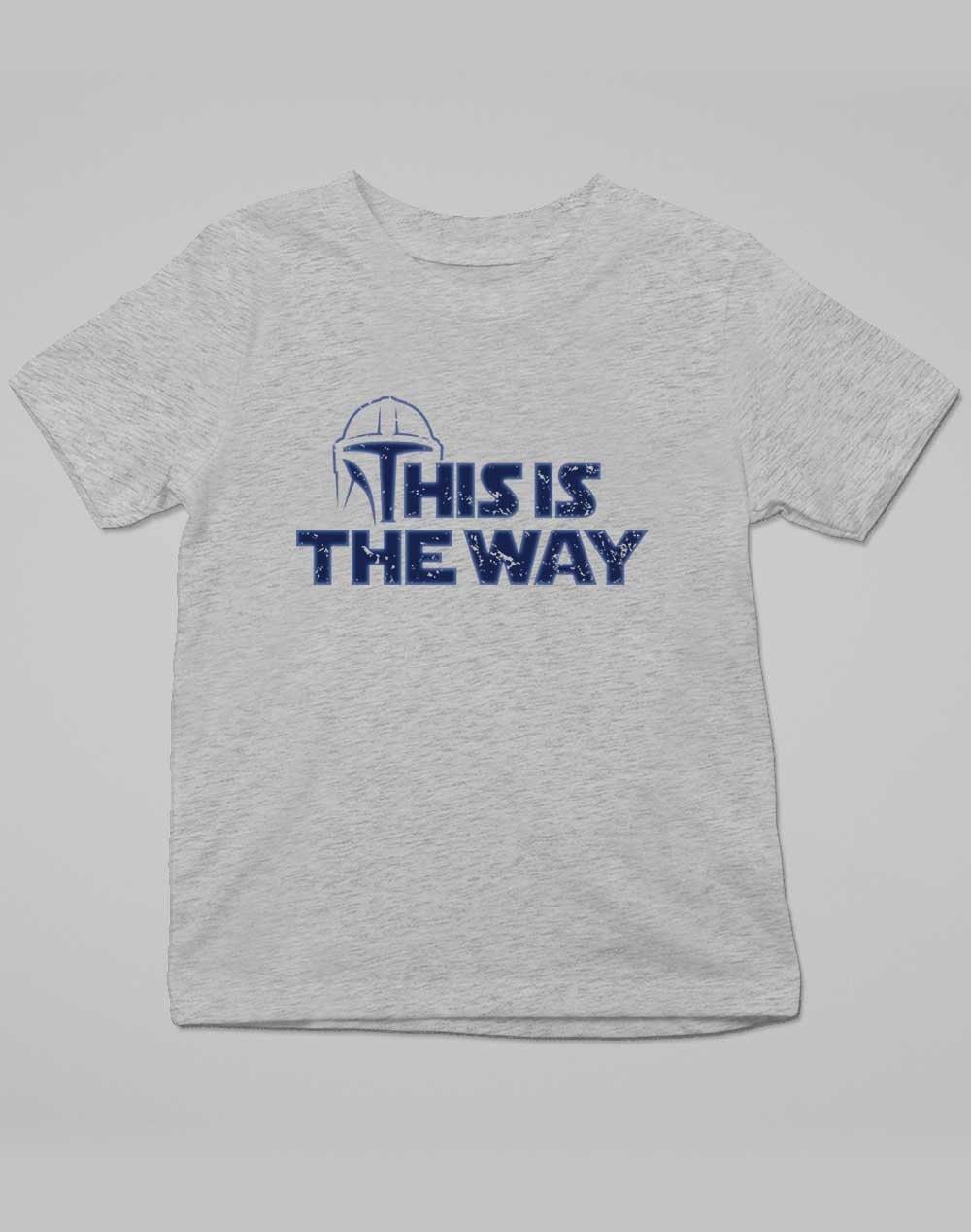 This is the Way - Kids T-Shirt 3-4 years / Grey Marl  - Off World Tees