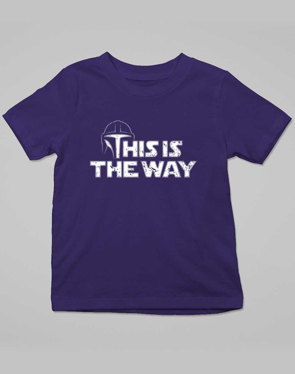 This is the Way - Kids T-Shirt 3-4 years / Navy  - Off World Tees