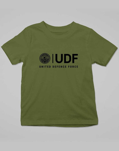 UDF United Defense Force Kids T-Shirt 3-4 years / Army  - Off World Tees