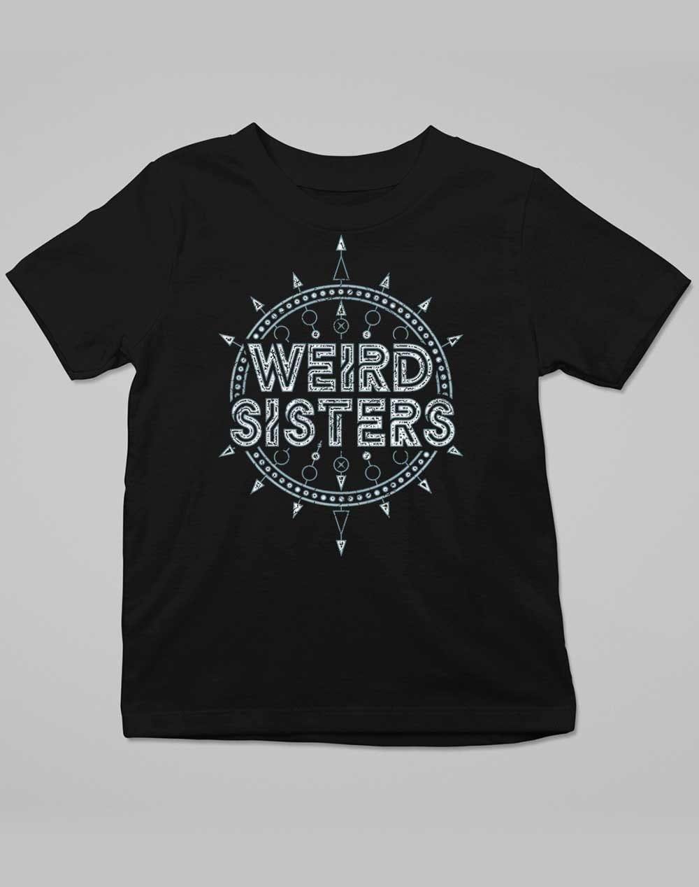 Weird Sisters Band Logo Kids T-Shirt 3-4 years / Deep Black  - Off World Tees