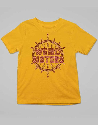 Weird Sisters Band Logo Kids T-Shirt 3-4 years / Gold  - Off World Tees