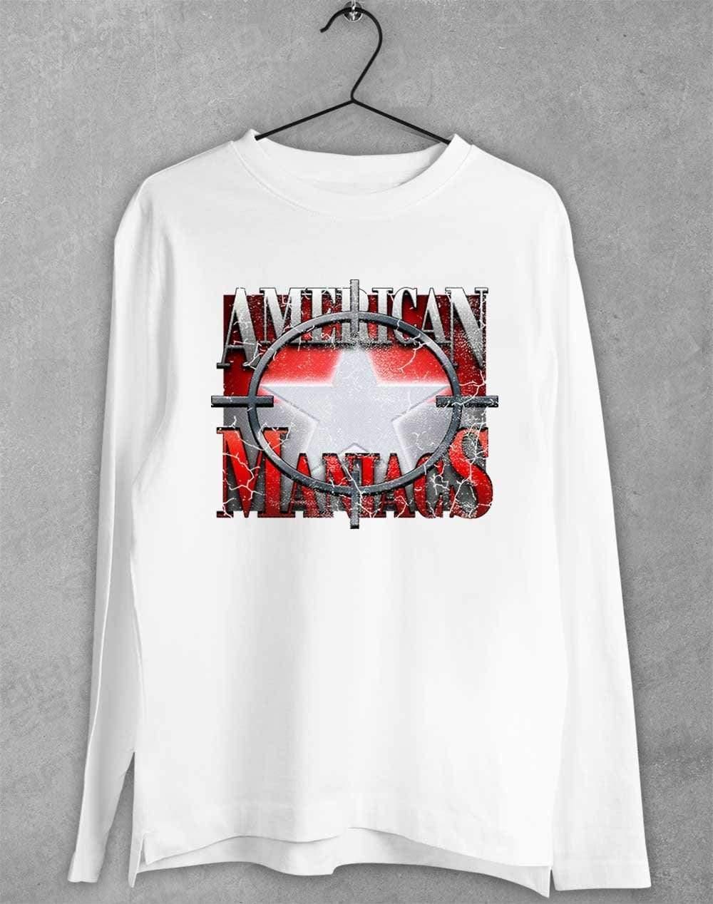 American Maniacs - Long Sleeve T-Shirt S / White  - Off World Tees