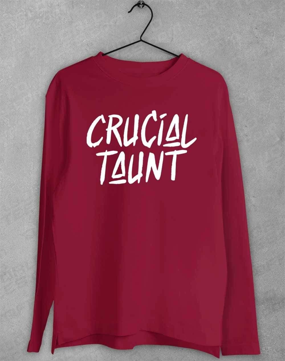 Crucial Taunt Long Sleeve T-Shirt S / Cardinal  - Off World Tees