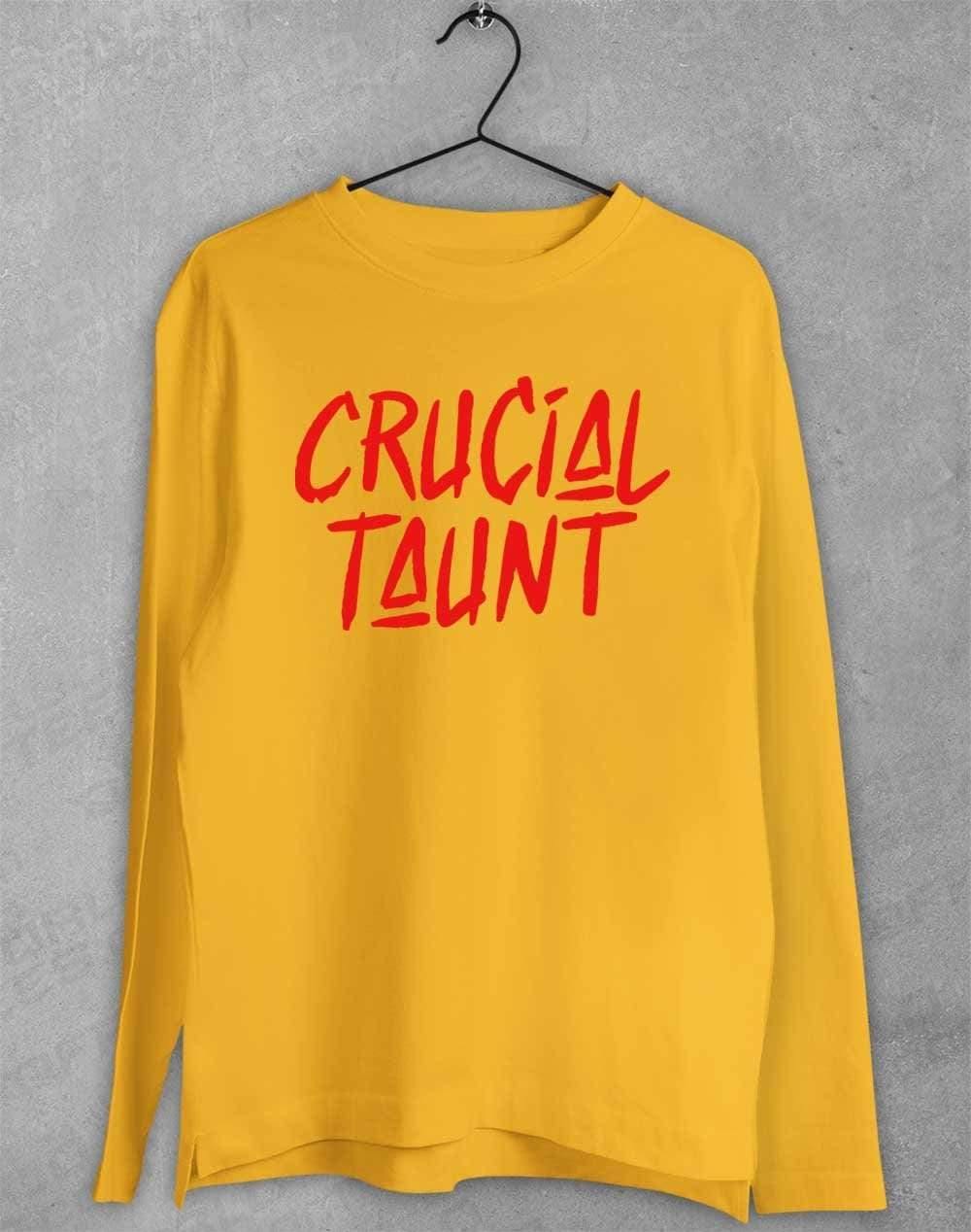 Crucial Taunt Long Sleeve T-Shirt S / Gold  - Off World Tees