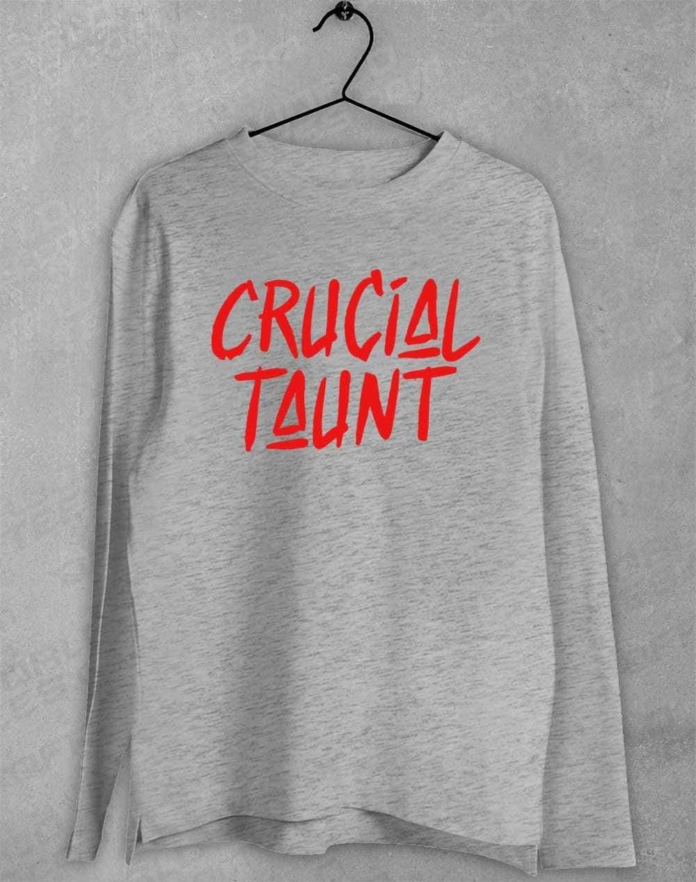 Crucial Taunt Long Sleeve T-Shirt S / Sport Grey  - Off World Tees