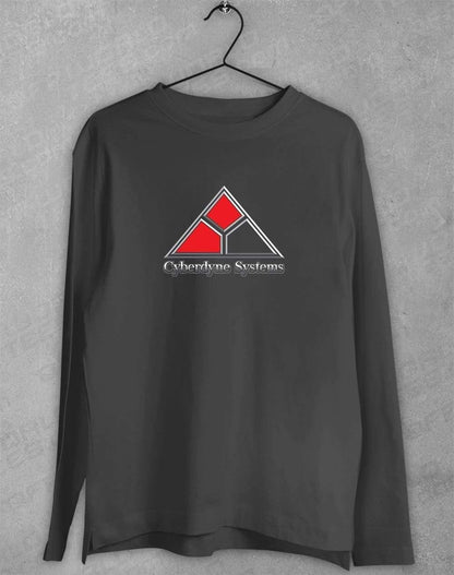Cyberdyne Systems Long Sleeve T-Shirt S / Charcoal  - Off World Tees