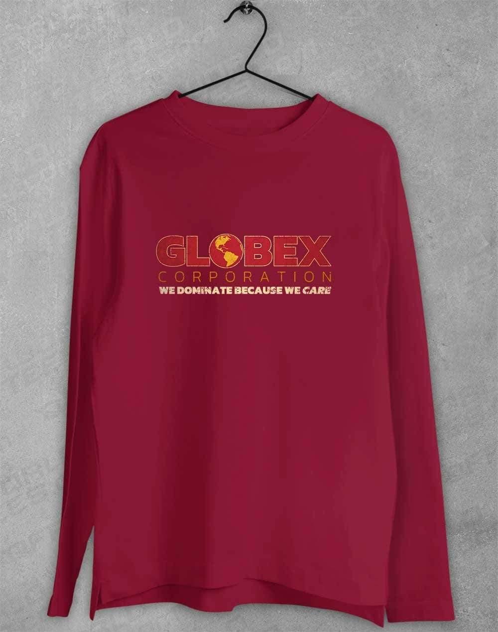 Globex Corporation Long Sleeve T-Shirt S / Cardinal  - Off World Tees