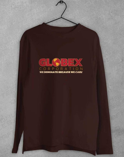 Globex Corporation Long Sleeve T-Shirt S / Dark Chocolate  - Off World Tees