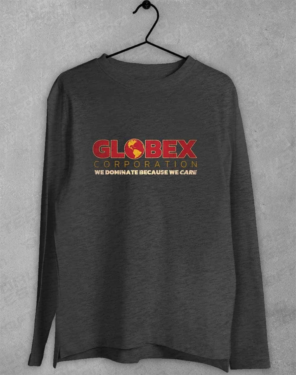 Globex Corporation Long Sleeve T-Shirt S / Dark Heather  - Off World Tees