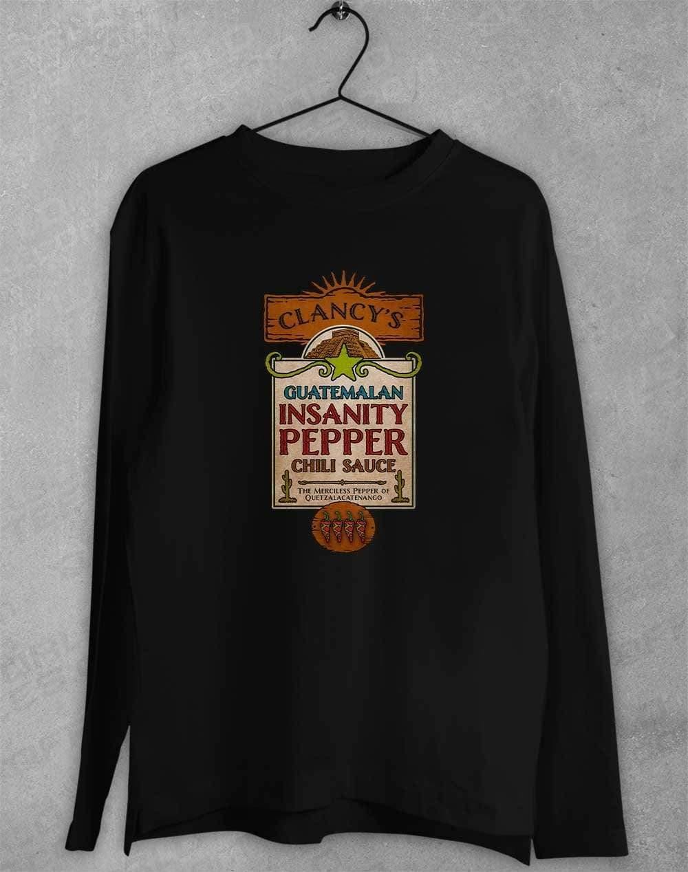 Guatemalan Insanity Pepper Chili Sauce Long Sleeve T-Shirt S / Black  - Off World Tees