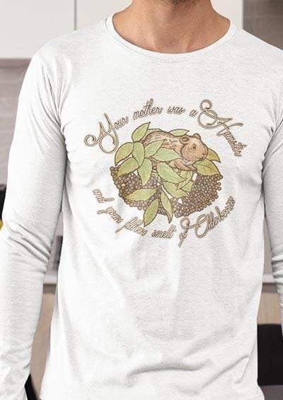Hamster and Elderberries Long Sleeve T-Shirt  - Off World Tees