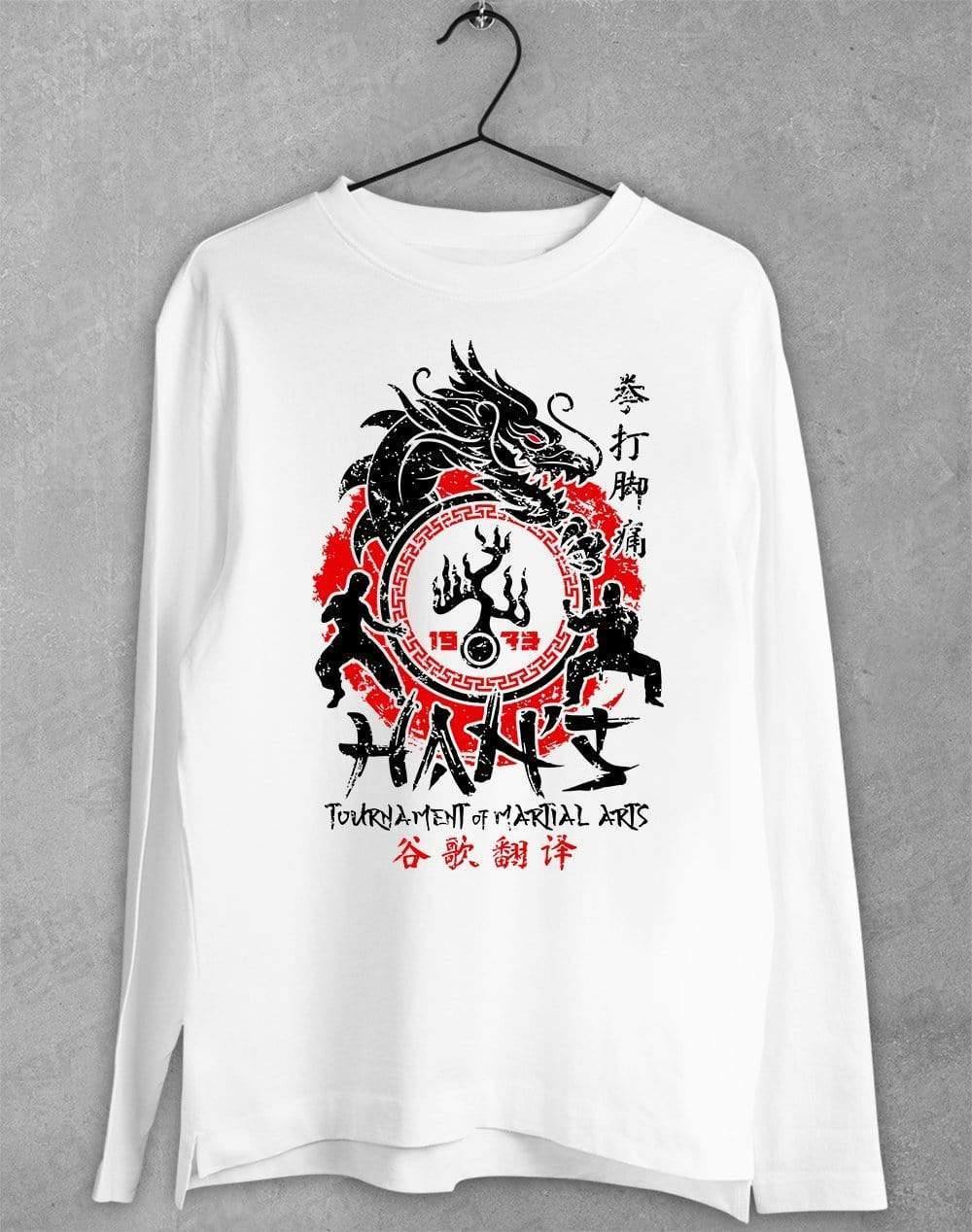 Han's Tournament of Martial Arts Long Sleeve T-Shirt S / White  - Off World Tees