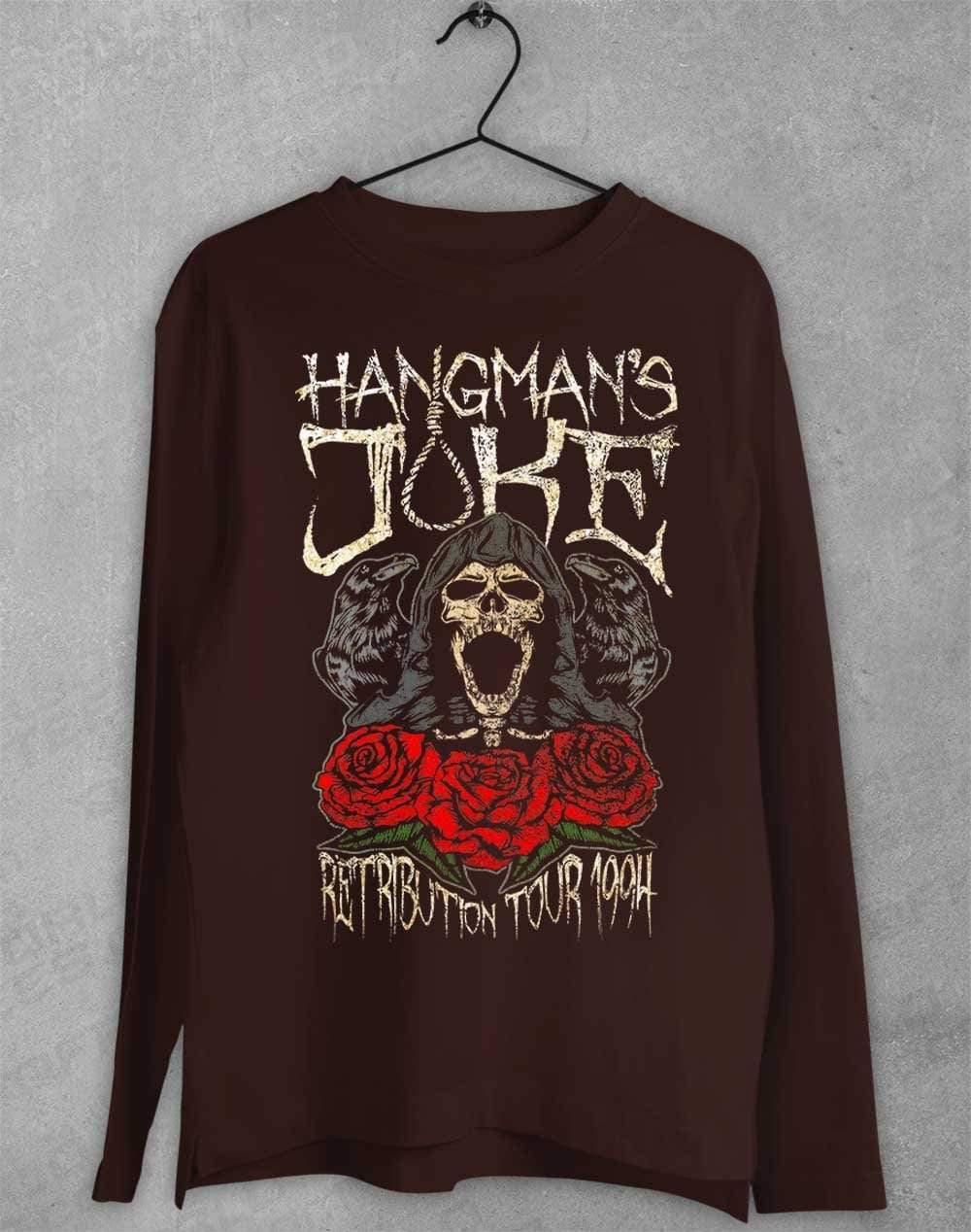 Hangman's Joke Retribution Tour 94 Long Sleeve T-Shirt S / Dark Chocolate  - Off World Tees