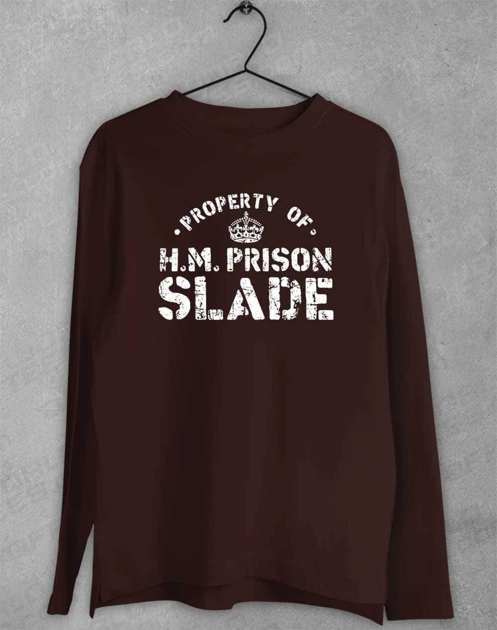 HM Prison Slade Long Sleeve T-Shirt S / Dark Chocolate  - Off World Tees