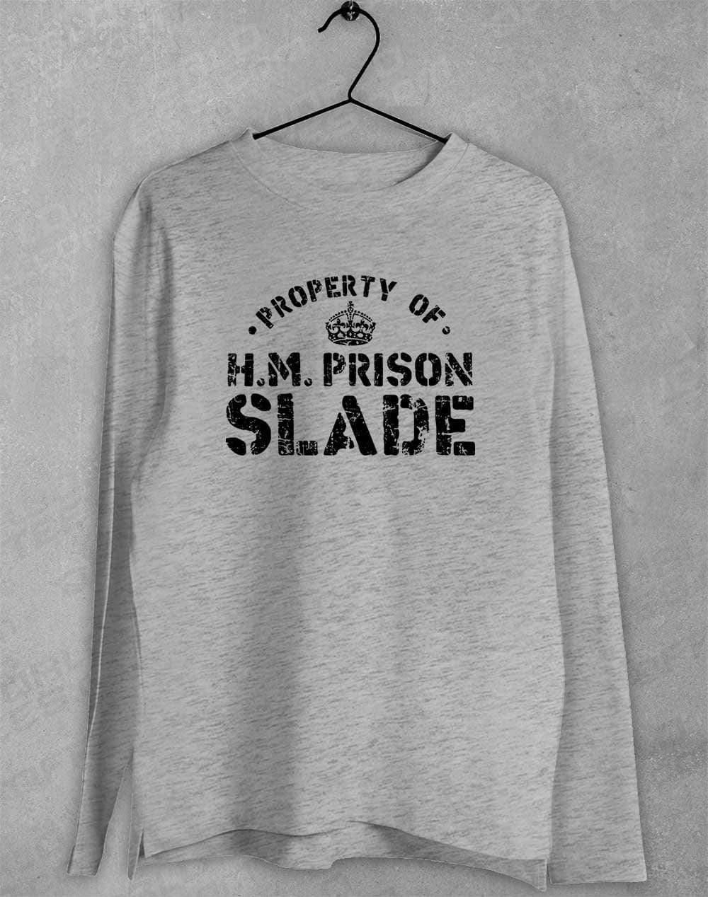 HM Prison Slade Long Sleeve T-Shirt S / Sport Grey  - Off World Tees