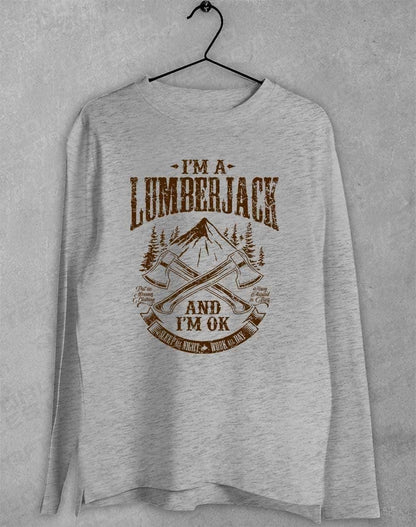 I'm a Lumberjack Long Sleeve T-Shirt S / Sport Grey  - Off World Tees