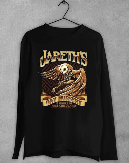 Jareth's Day Nursery Long Sleeve T-Shirt S / Black  - Off World Tees