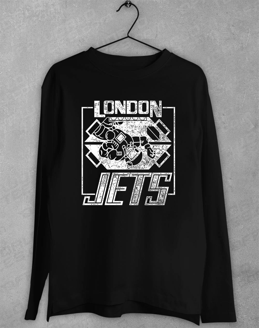 London Jets Long Sleeve T-Shirt S / Black  - Off World Tees