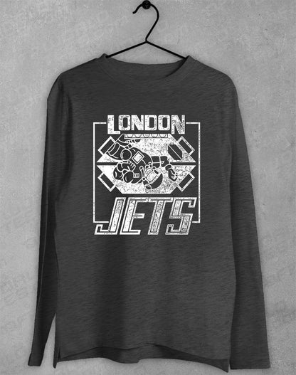 London Jets Long Sleeve T-Shirt S / Dark Heather  - Off World Tees