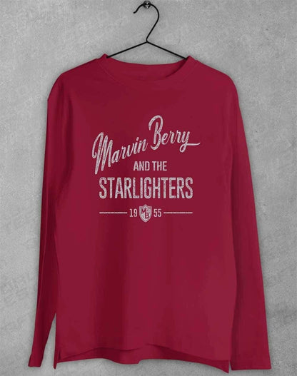 Marvin Berry and the Starlighters Long Sleeve T-Shirt S / Cardinal  - Off World Tees