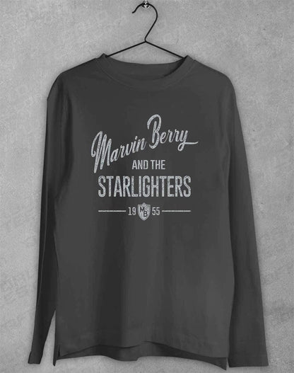 Marvin Berry and the Starlighters Long Sleeve T-Shirt S / Charcoal  - Off World Tees
