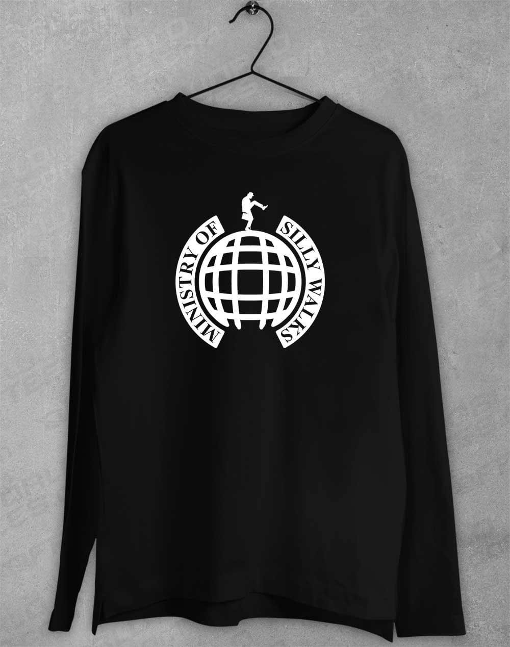 Ministry of Silly Walks Long Sleeve T-Shirt S / Black  - Off World Tees