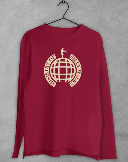 Ministry of Silly Walks Long Sleeve T-Shirt S / Cardinal  - Off World Tees