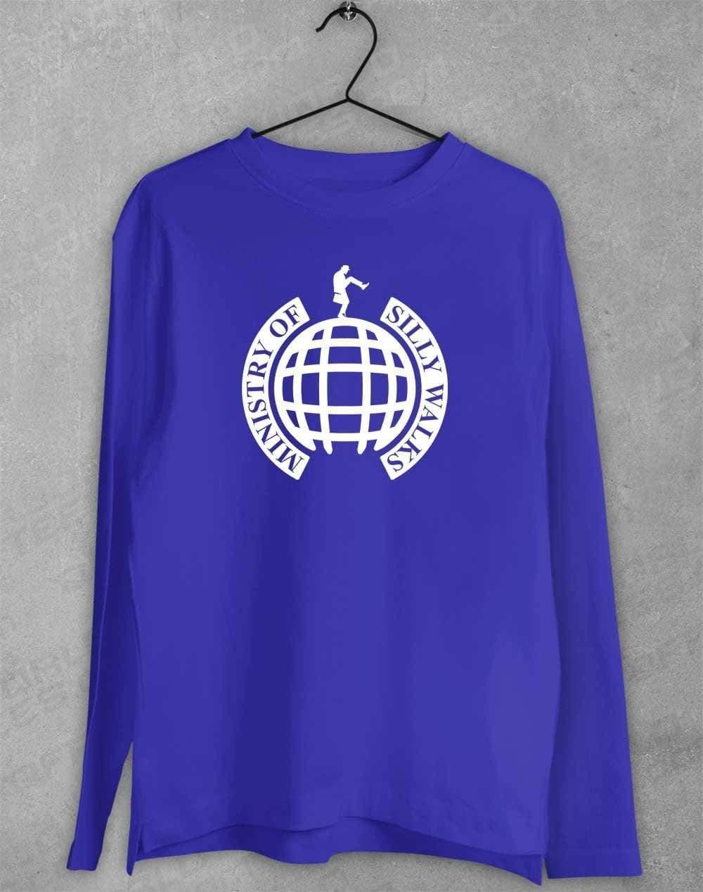 Ministry of Silly Walks Long Sleeve T-Shirt S / Royal  - Off World Tees