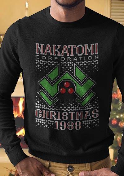 Nakatomi Christmas 1988 Knitted-Look Long Sleeve T-Shirt  - Off World Tees