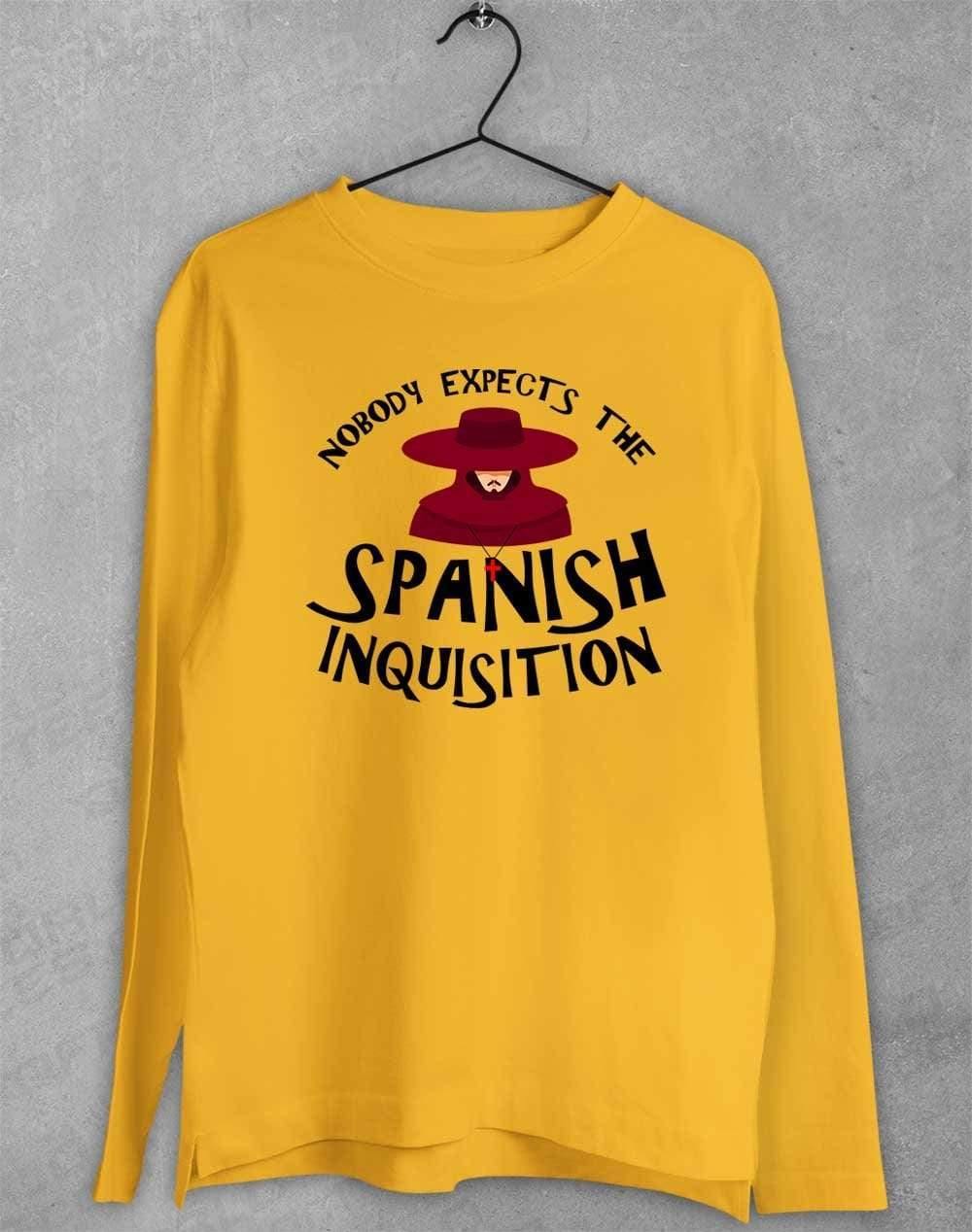 Nobody Expects the Spanish Inquisition Long Sleeve T-Shirt S / Gold  - Off World Tees