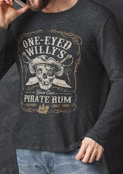 One-Eyed Willy's Goon Cove Rum Long Sleeve T-Shirt  - Off World Tees