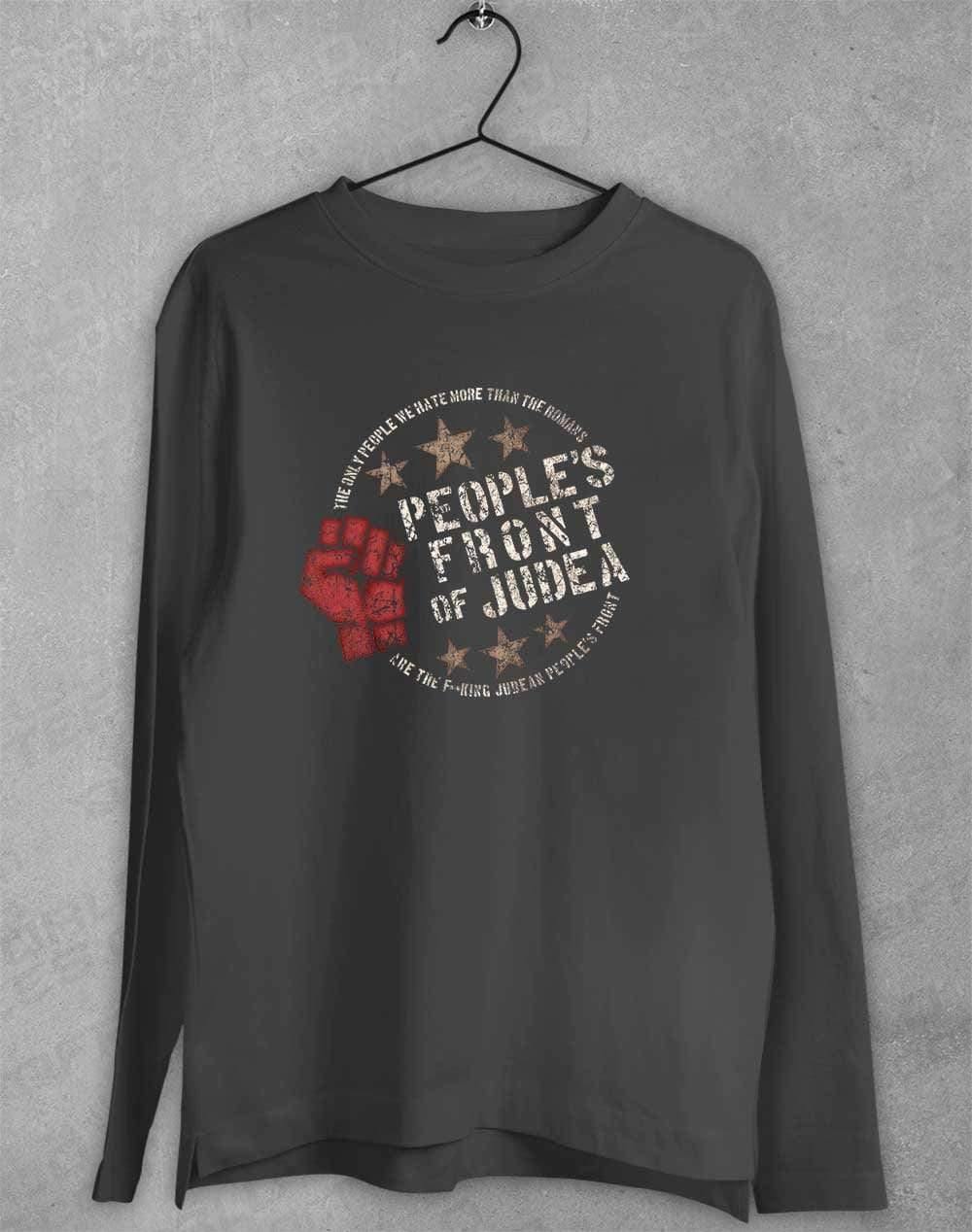 People's Front of Judea Long Sleeve T-Shirt S / Charcoal  - Off World Tees