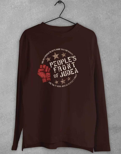 People's Front of Judea Long Sleeve T-Shirt S / Dark Chocolate  - Off World Tees
