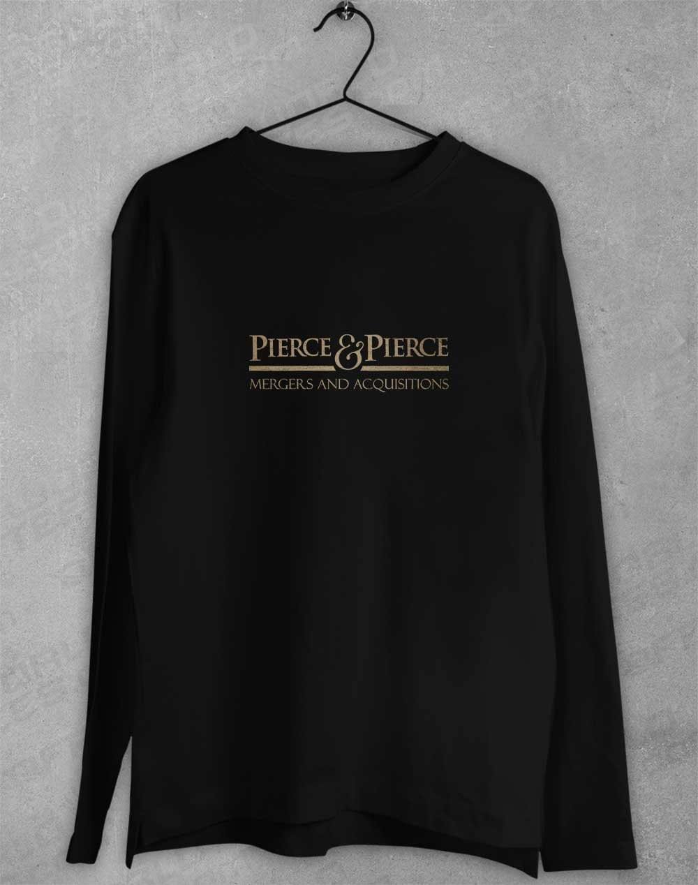 Pierce and Pierce Long Sleeve T-Shirt S / Black  - Off World Tees