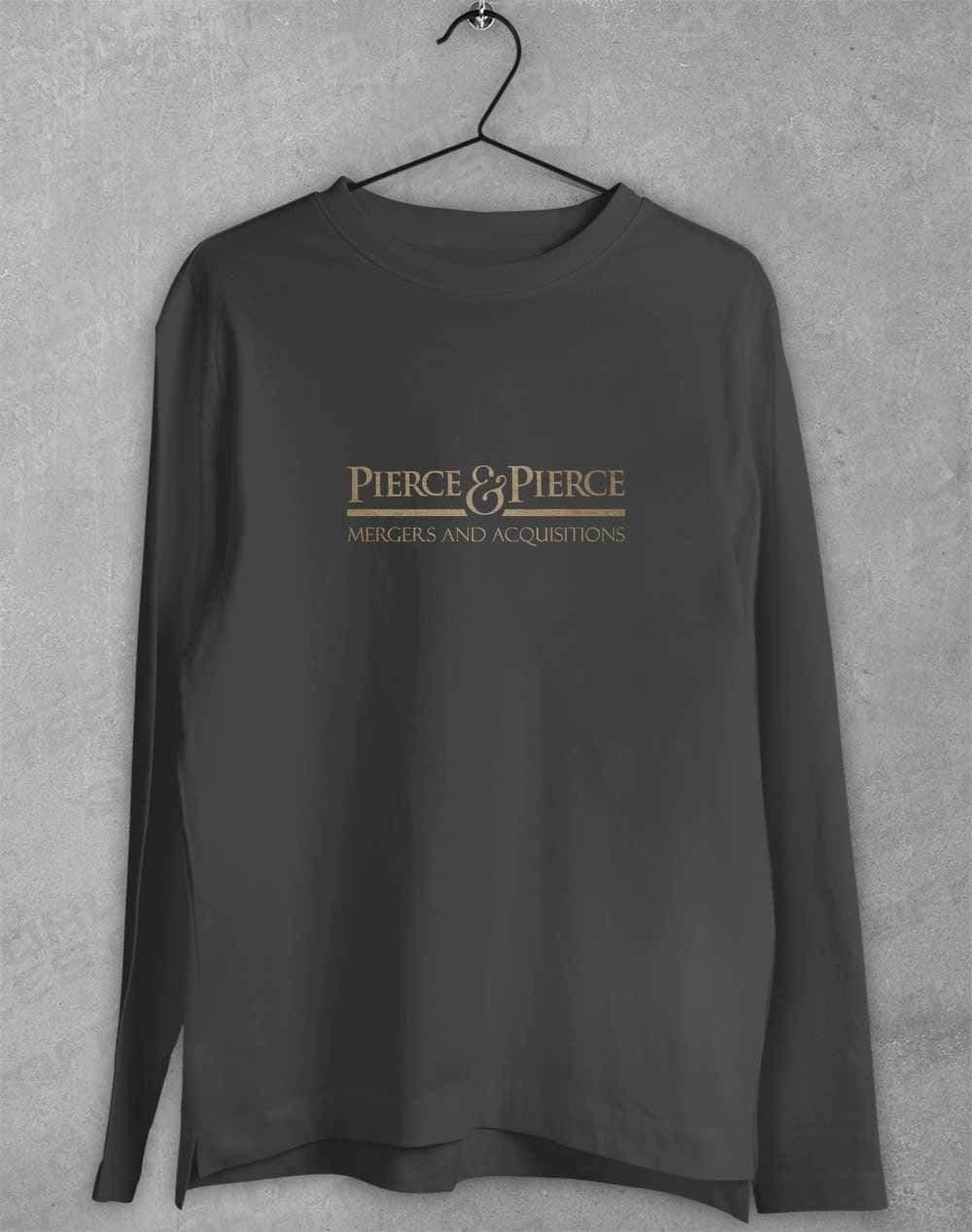 Pierce and Pierce Long Sleeve T-Shirt S / Charcoal  - Off World Tees