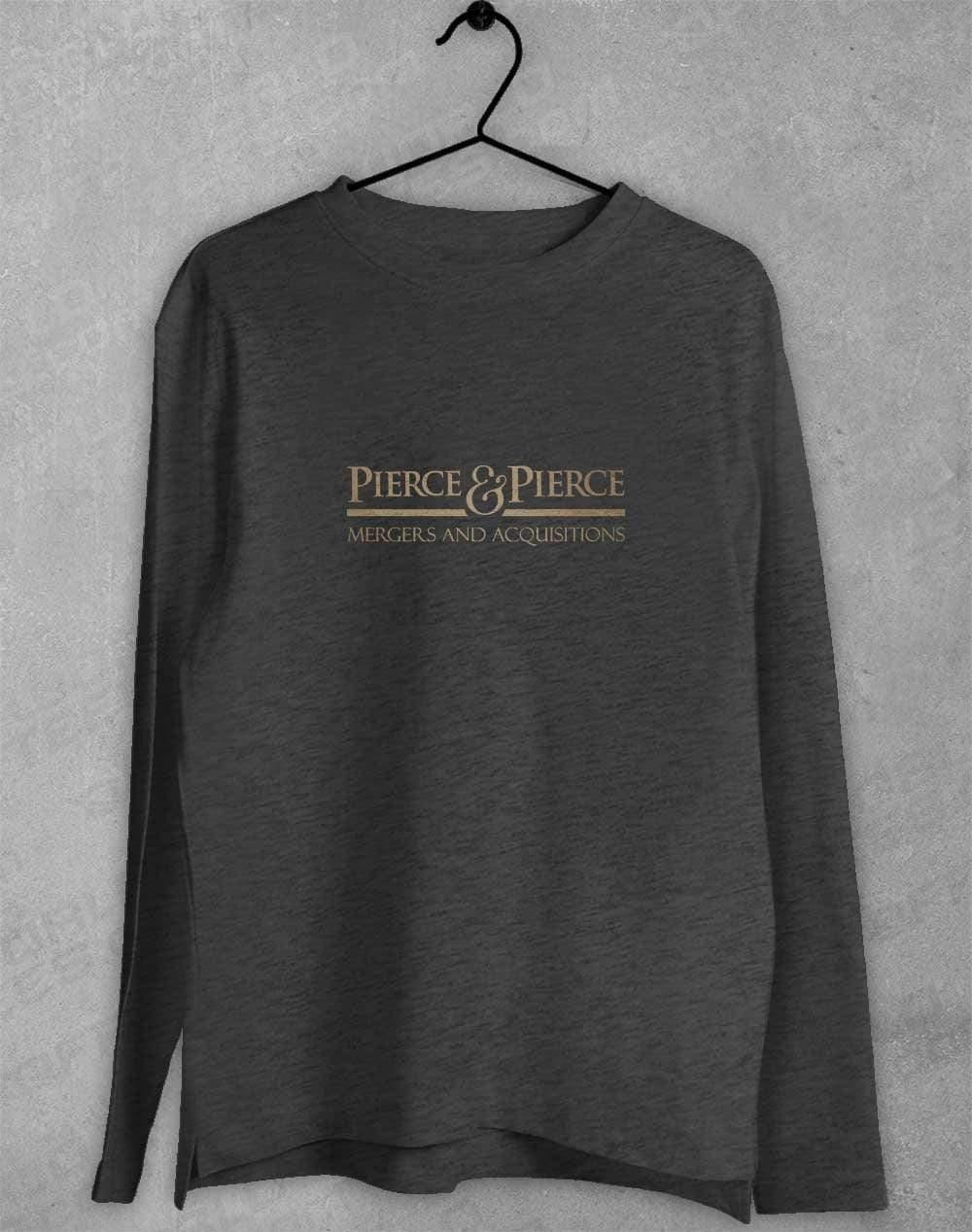 Pierce and Pierce Long Sleeve T-Shirt S / Dark Heather  - Off World Tees