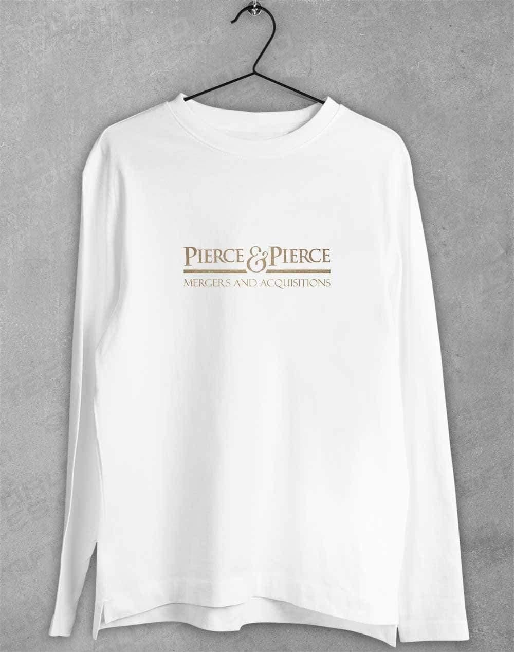 Pierce and Pierce Long Sleeve T-Shirt S / White  - Off World Tees