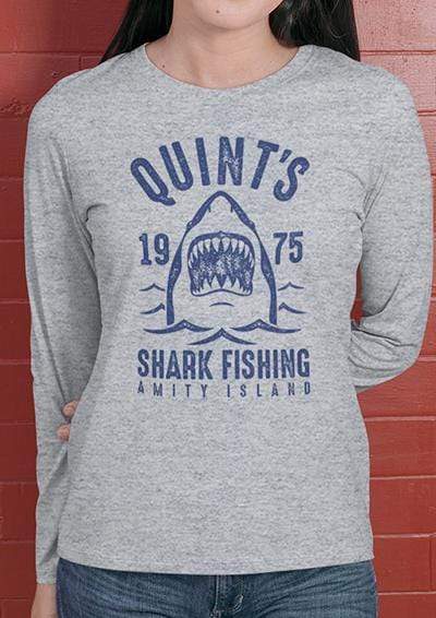 Quint's Shark Fishing Long Sleeve T-Shirt  - Off World Tees