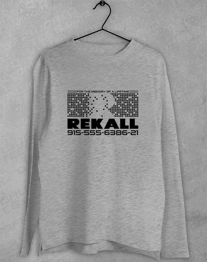 Rekall Long Sleeve T-Shirt S / Sport Grey  - Off World Tees