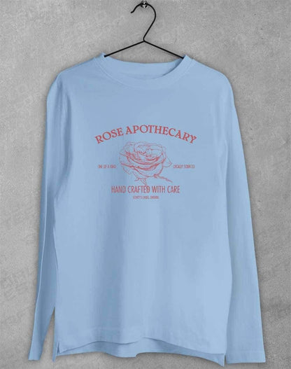 Rose Apothecary Long Sleeve T-Shirt S / Light Blue  - Off World Tees