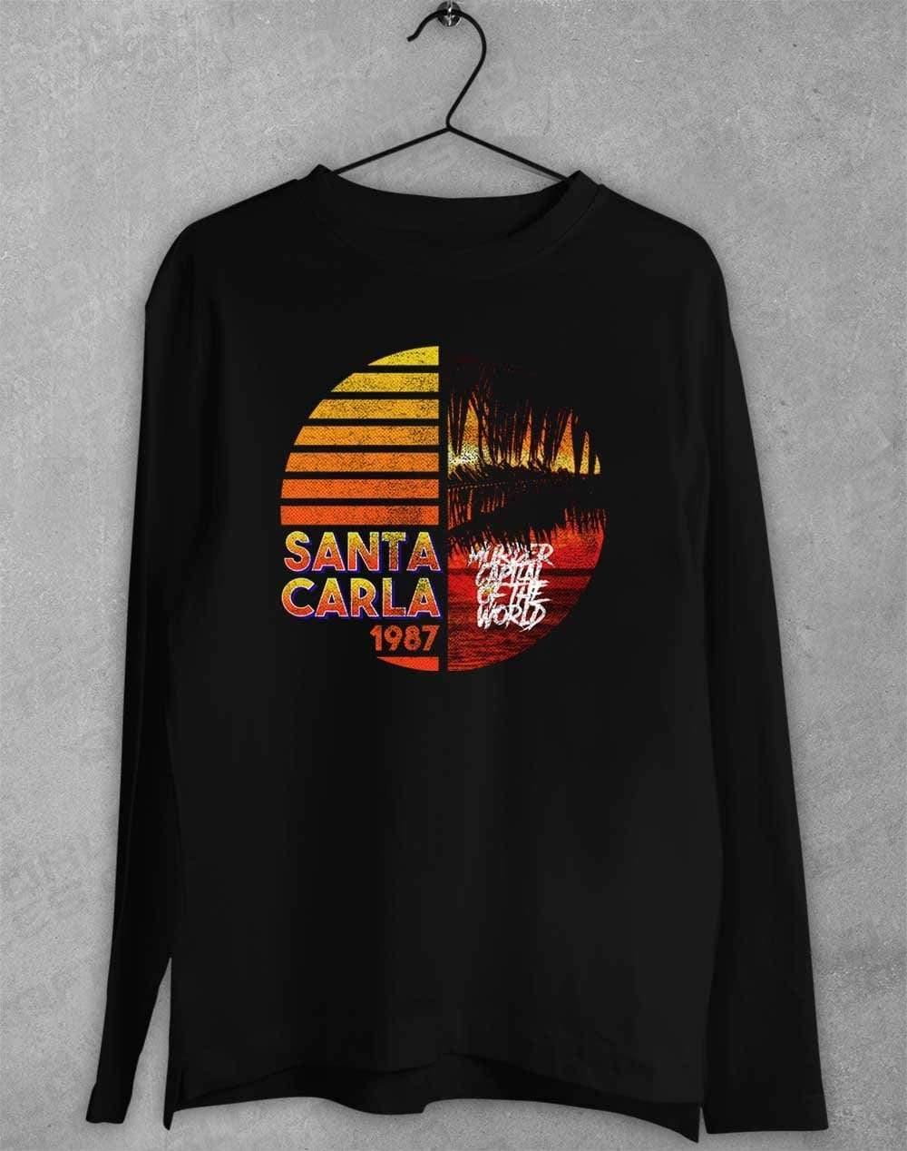 Santa Carla 1987 - Long Sleeve T-Shirt S / Black  - Off World Tees