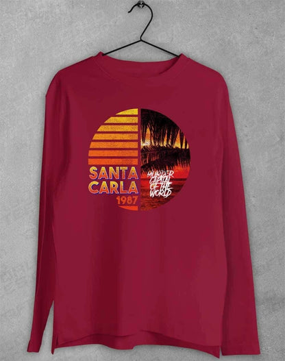 Santa Carla 1987 - Long Sleeve T-Shirt S / Cardinal  - Off World Tees