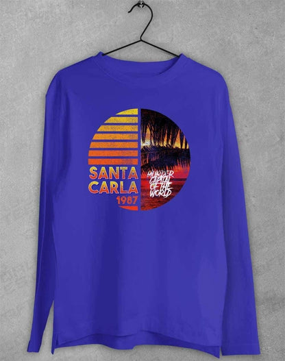 Santa Carla 1987 - Long Sleeve T-Shirt S / Royal  - Off World Tees